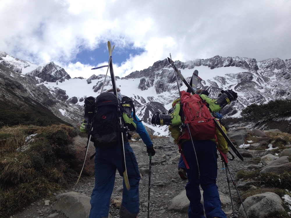 Marcial Glacier, Ushuaia, Argentina yesterday. photo: snowbrains