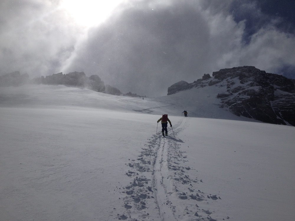 Marcial Glacier, Ushuaia, Argentina yesterday. photo: snowbrains