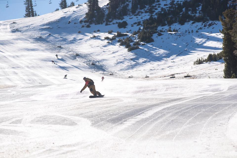 Opening day shredding! PC: Mammoth Mountain Facebook Page
