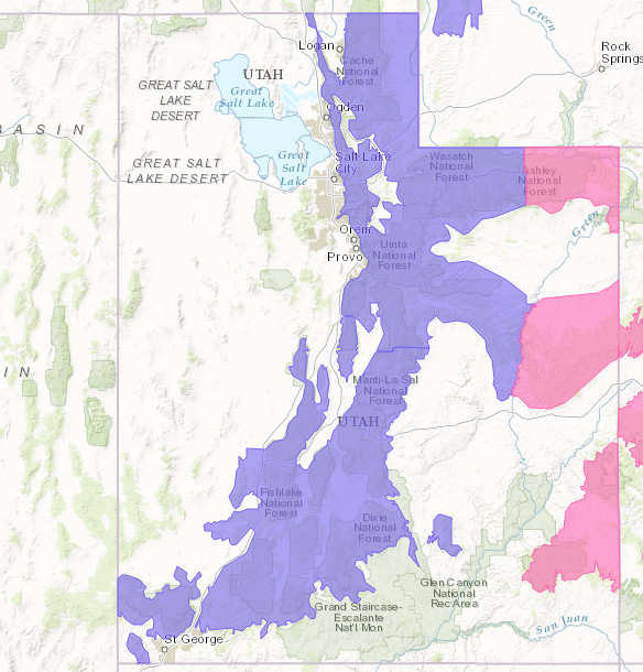 PURPLE = Winter Weather Advisory. image: noaa, today