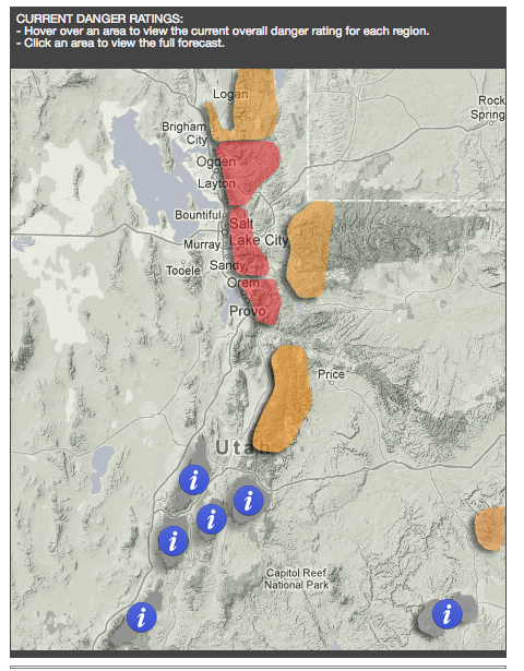 image: utah avalanche center, today