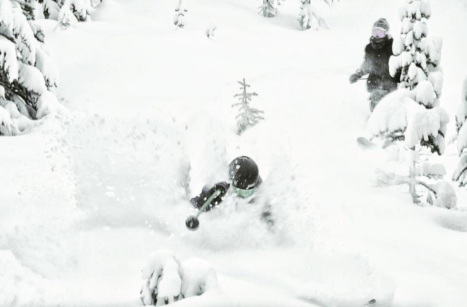 Faceshots were experienced at Sunshine Village on Tuesday. PC: Jake Strassman