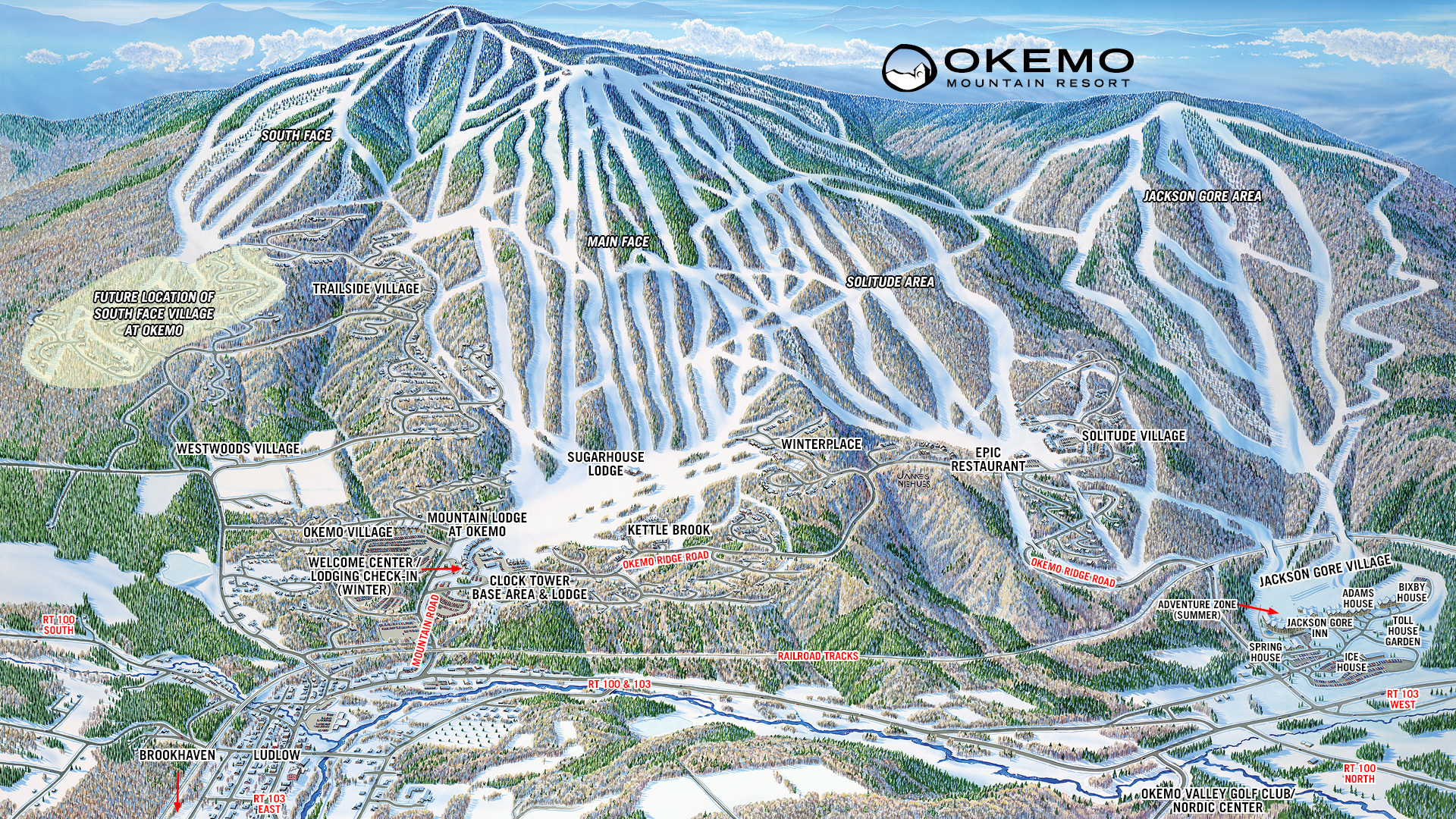 Okemo trail map.