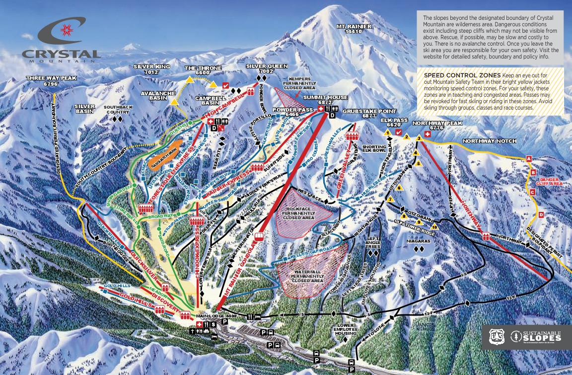 Crystal Mountain, WA  image:  crystal mountain