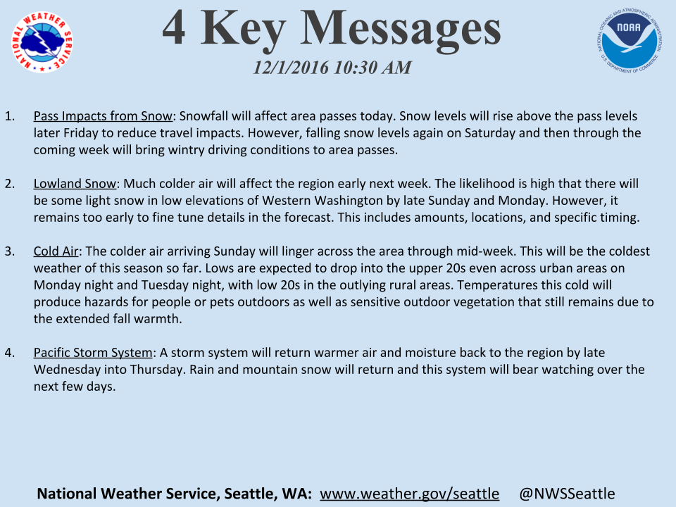Snow in Seattle?  image:  noaa, today