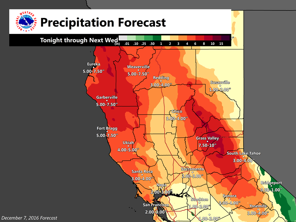 image: noaa sacramento, ca today