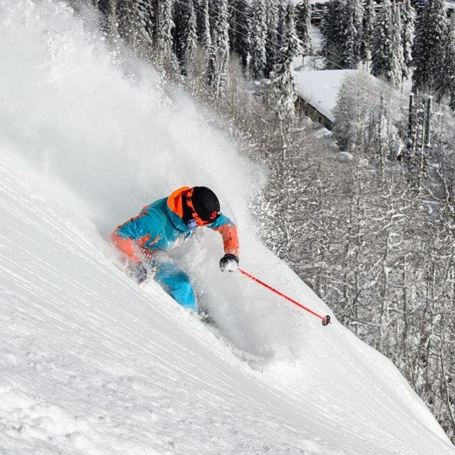 Miles Clark loving Brighton, UT yesterday. image: court leve