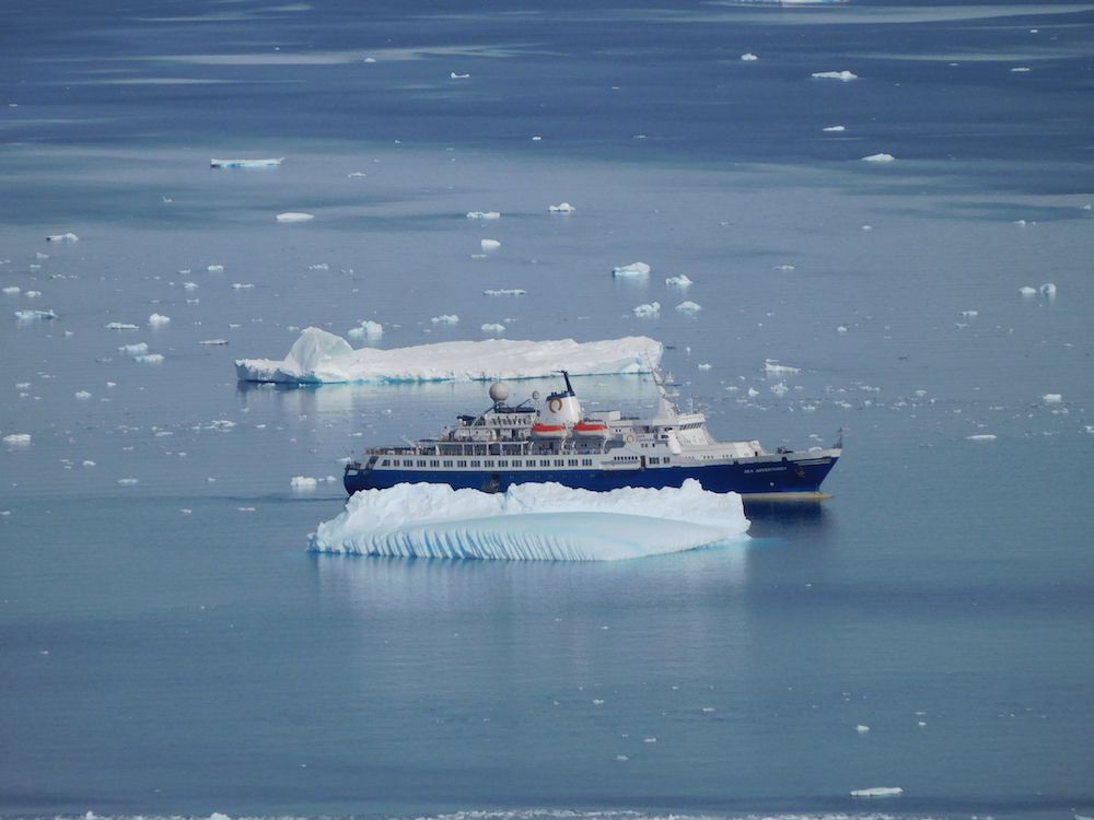 The 333-foot Sea Adventurer. image: miles clark