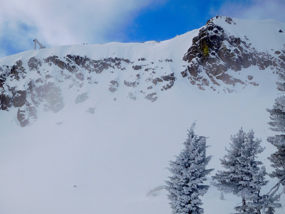 Mainline pocket today. photo: snowbrains.com