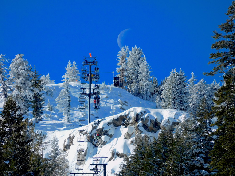 Granite Chief, Glory Rock, and the lunar landscape today. image: snowbrains