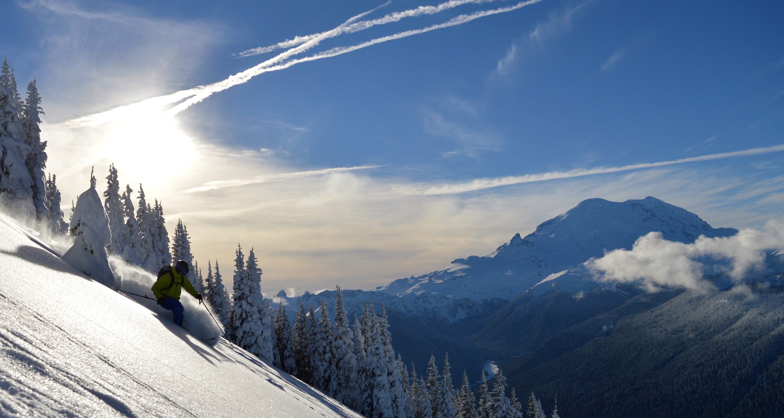 backcountry skiing pnw mount rainier