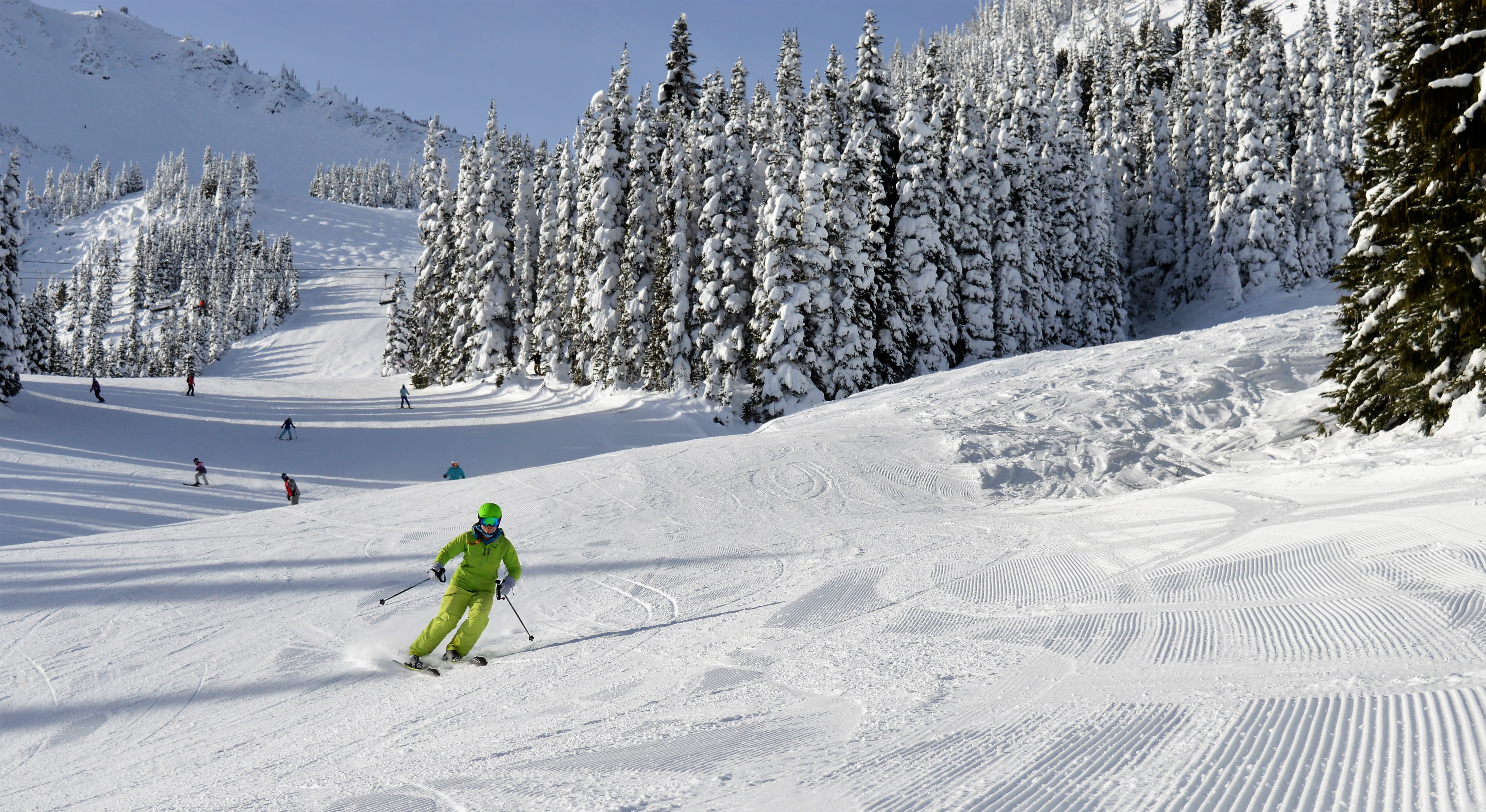 Crystal mountain skiing chairlifts