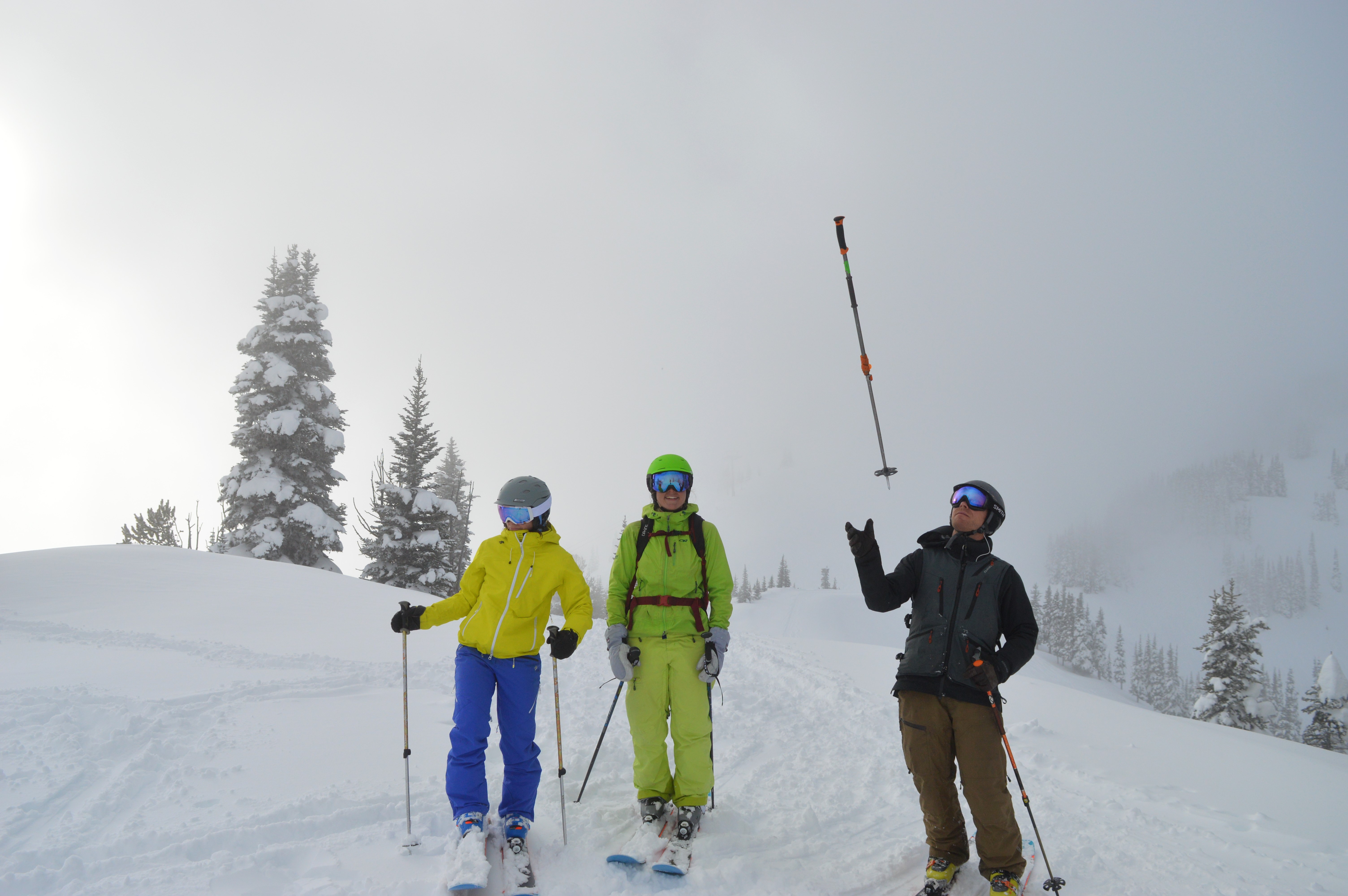 skiing rossignol powder skis Crystal mountain PNW