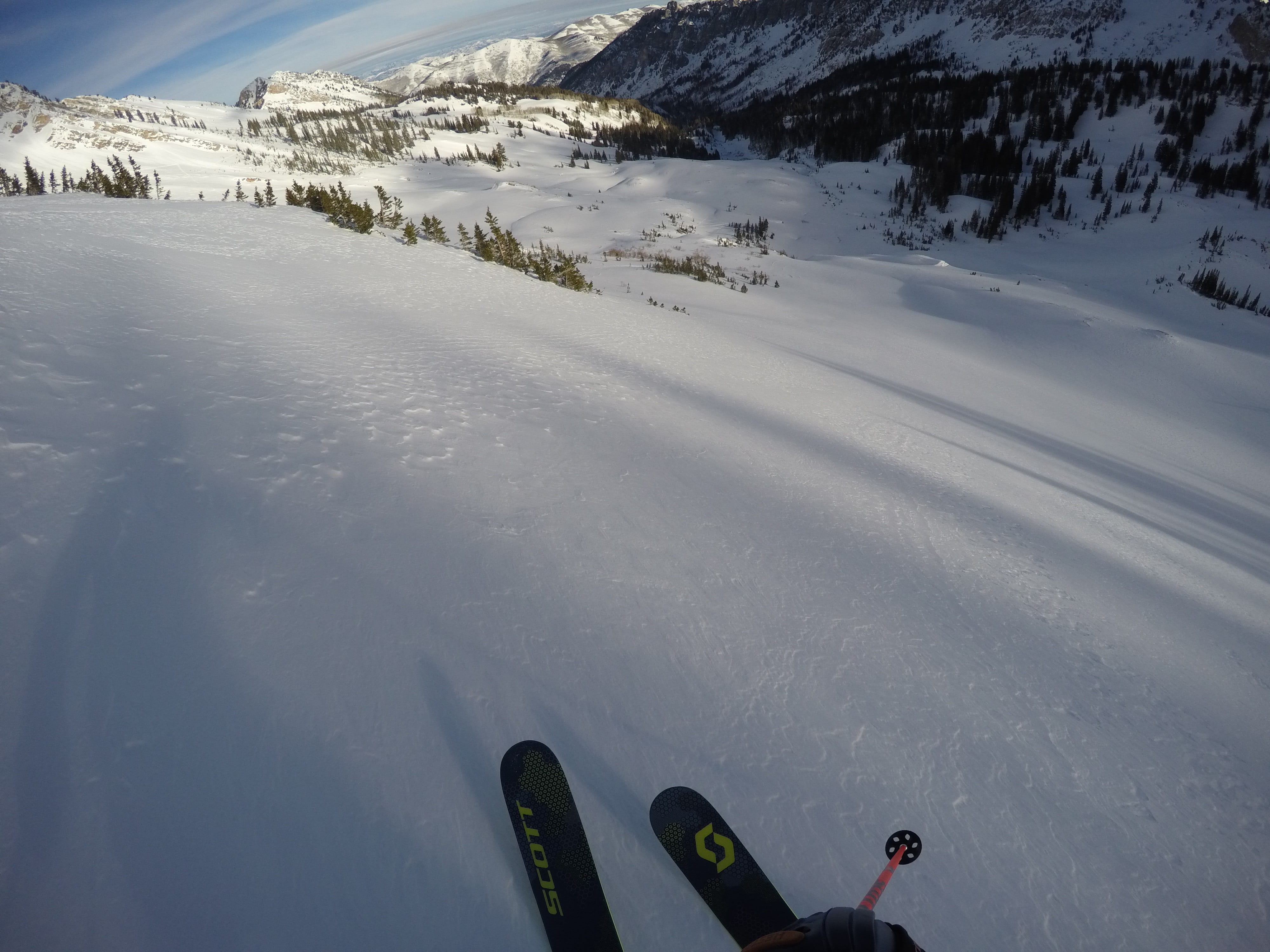 Cruising the lower mountain.