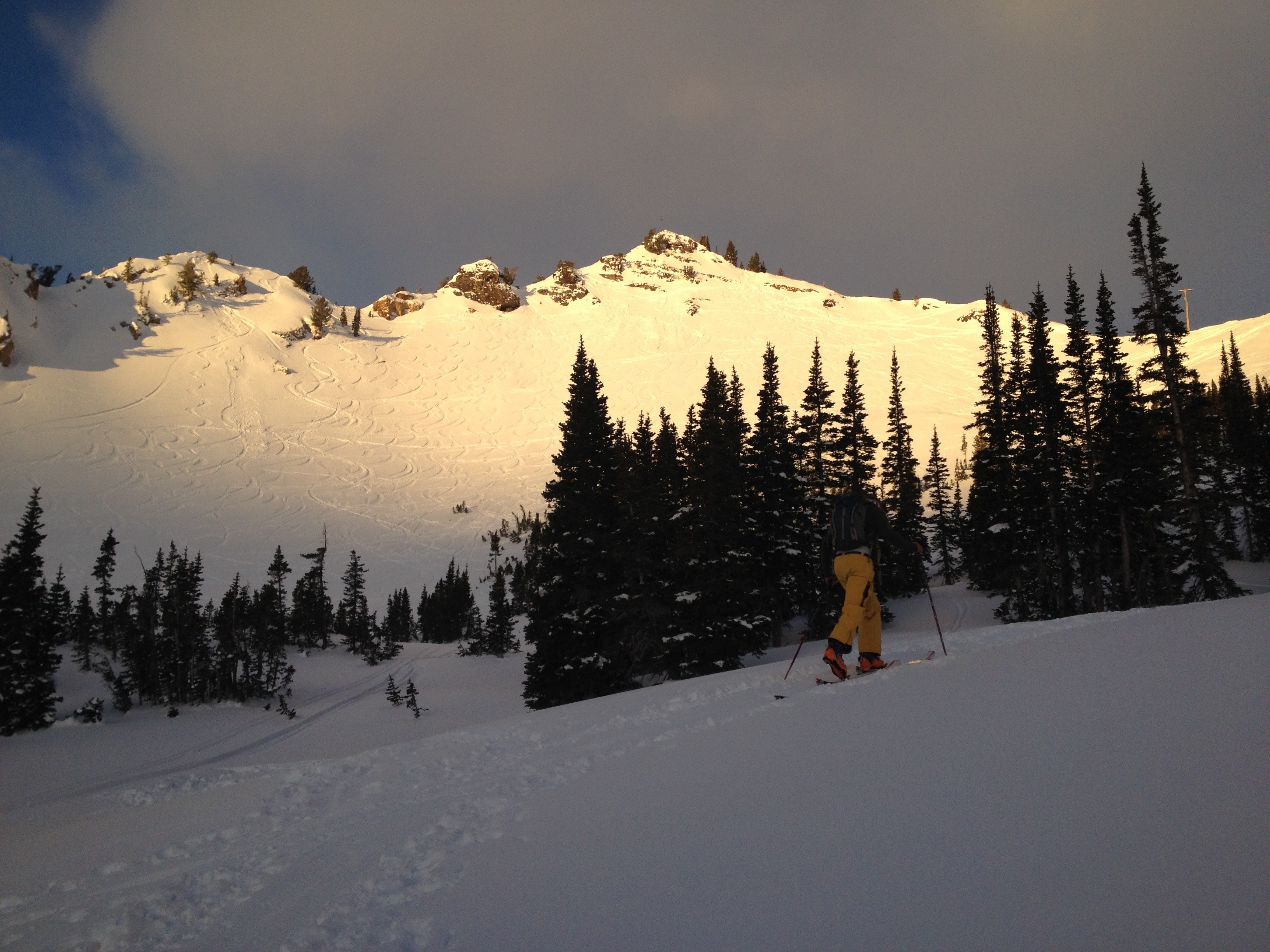 Morning alpenglow.