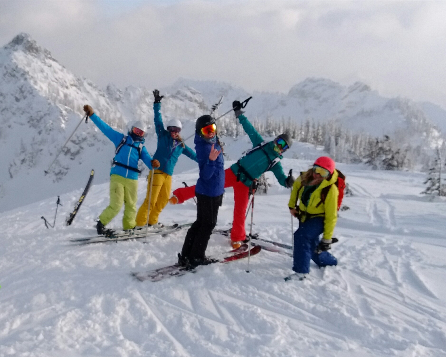 unicorn skiers girls that shred