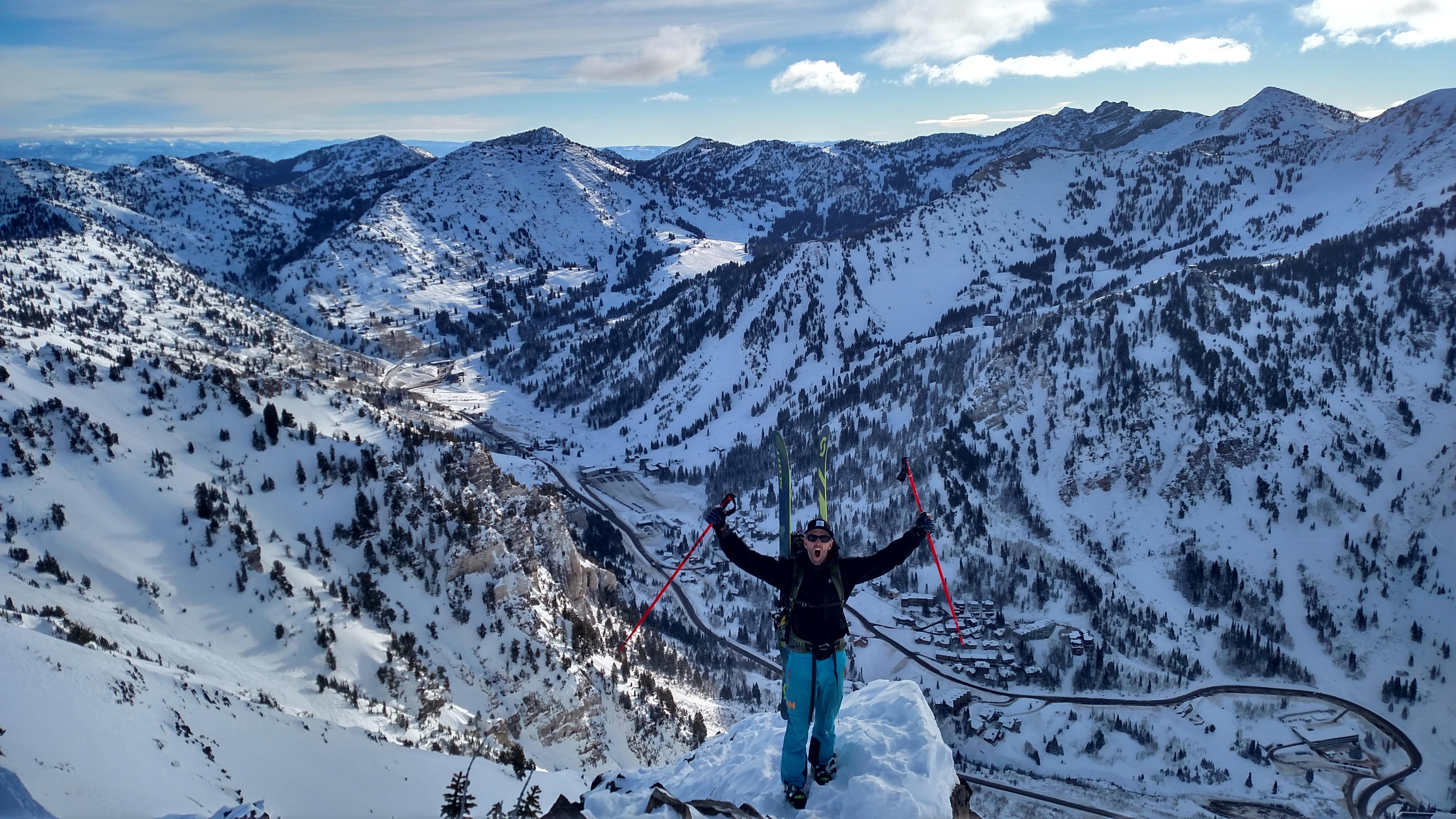 Knife ridge of Mt. Superior, UT on Tuesday.  image:  john solder  screamer:  miles clark