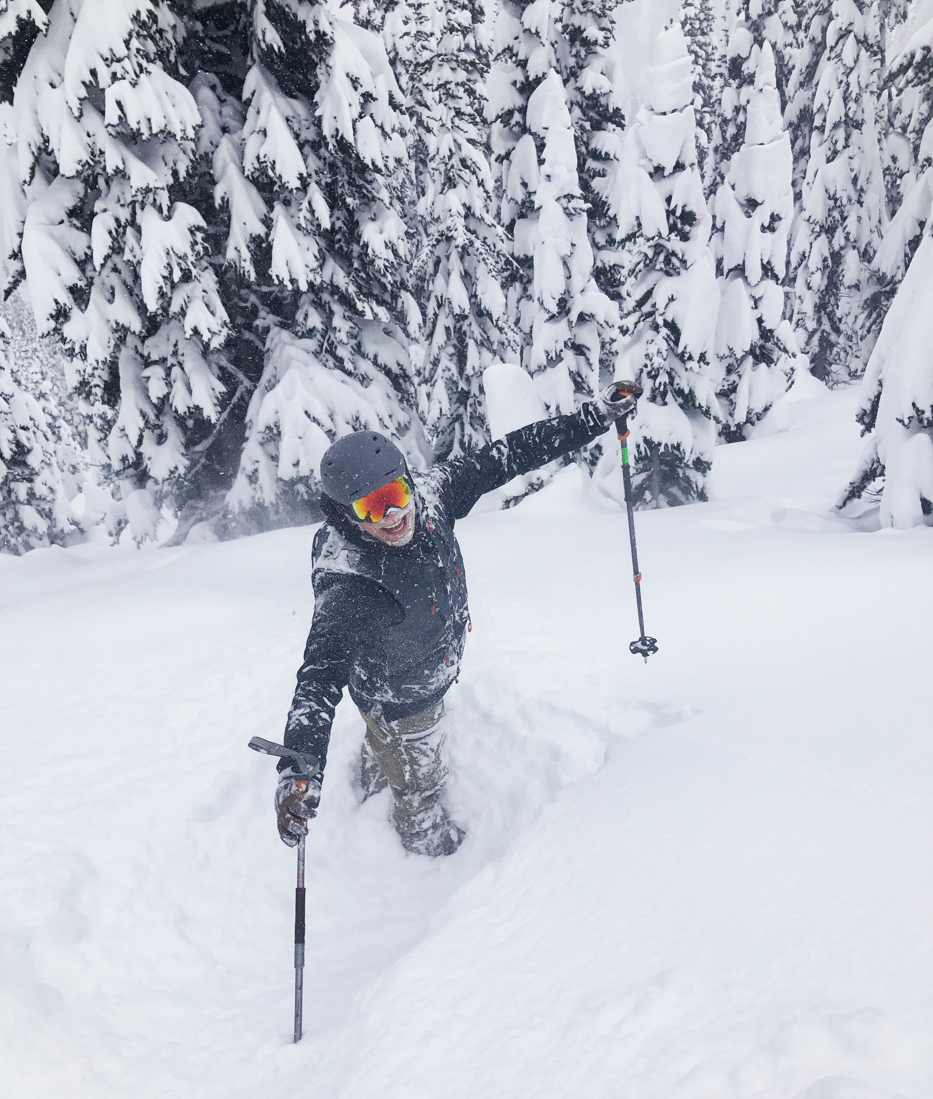 blower powder skiing