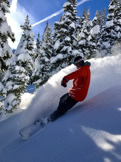 Alec carving Campbell basin