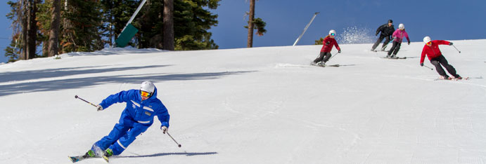 Northstar Resort ski instructor on the mountain. PC: Northstar Resort