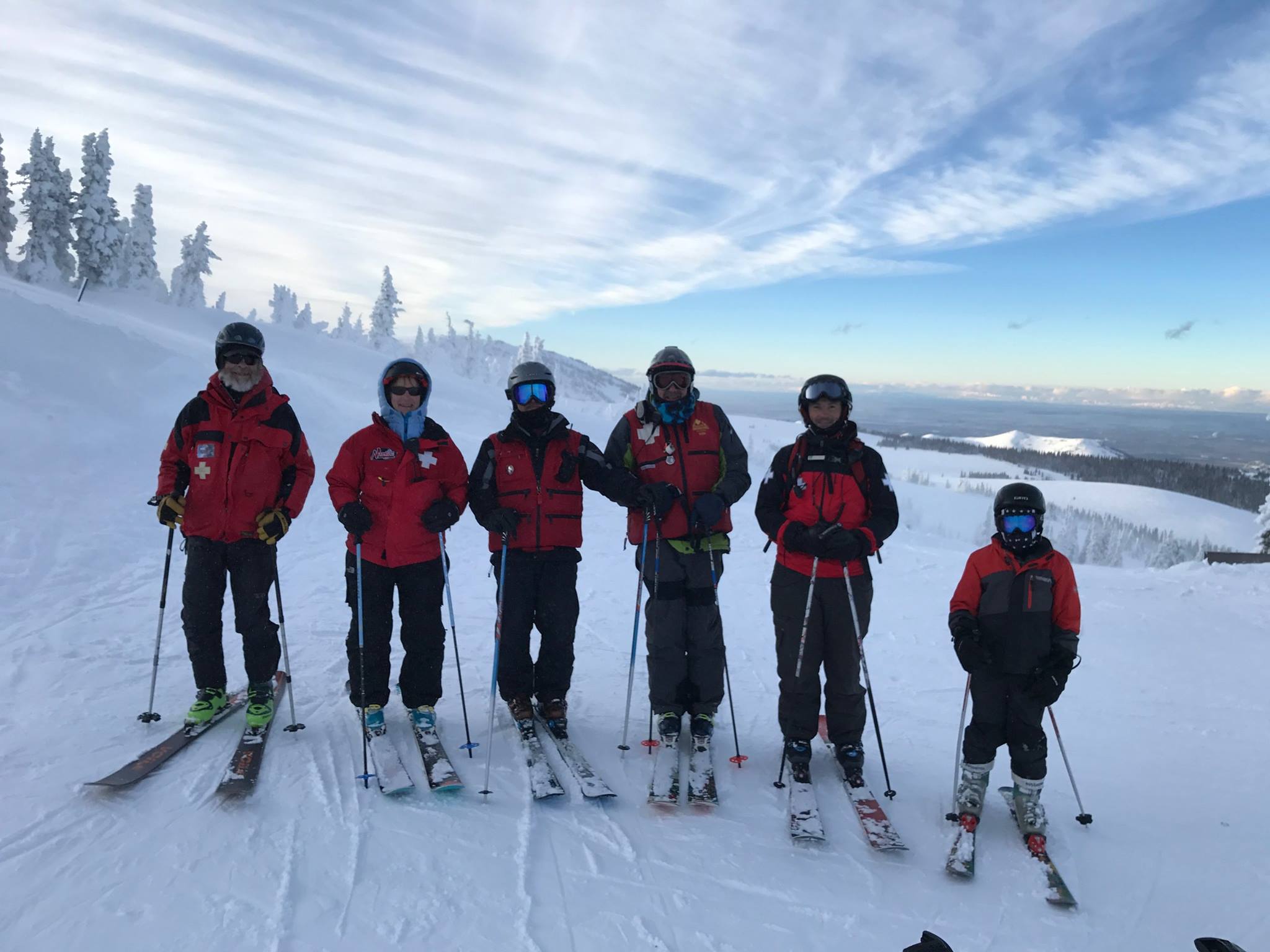 More volunteer patrollers. PC: Pomerelle Mountain Facebook Page