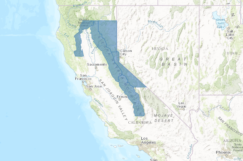 BLUE= Winter Storm Watch. Image: NOAA Today