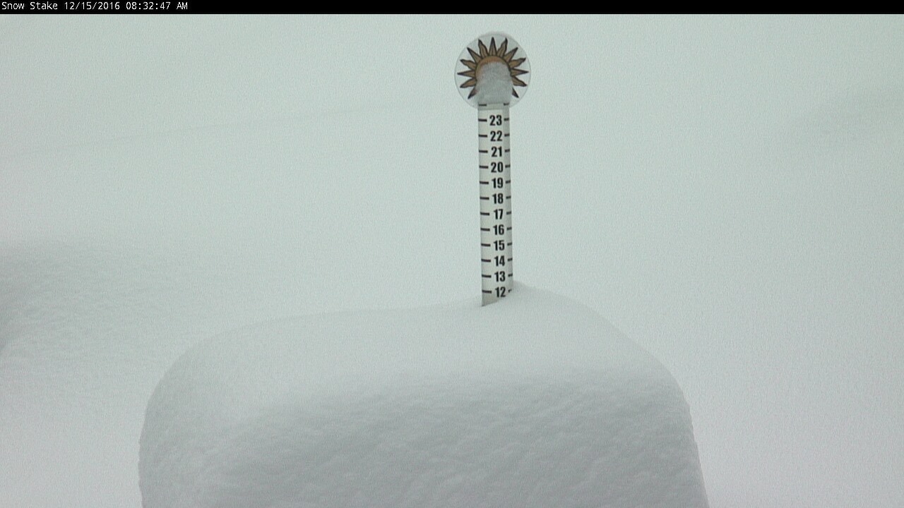 Over 12" of new snow overnight at Sun Valley. PC: Sun Valley Facebook Page
