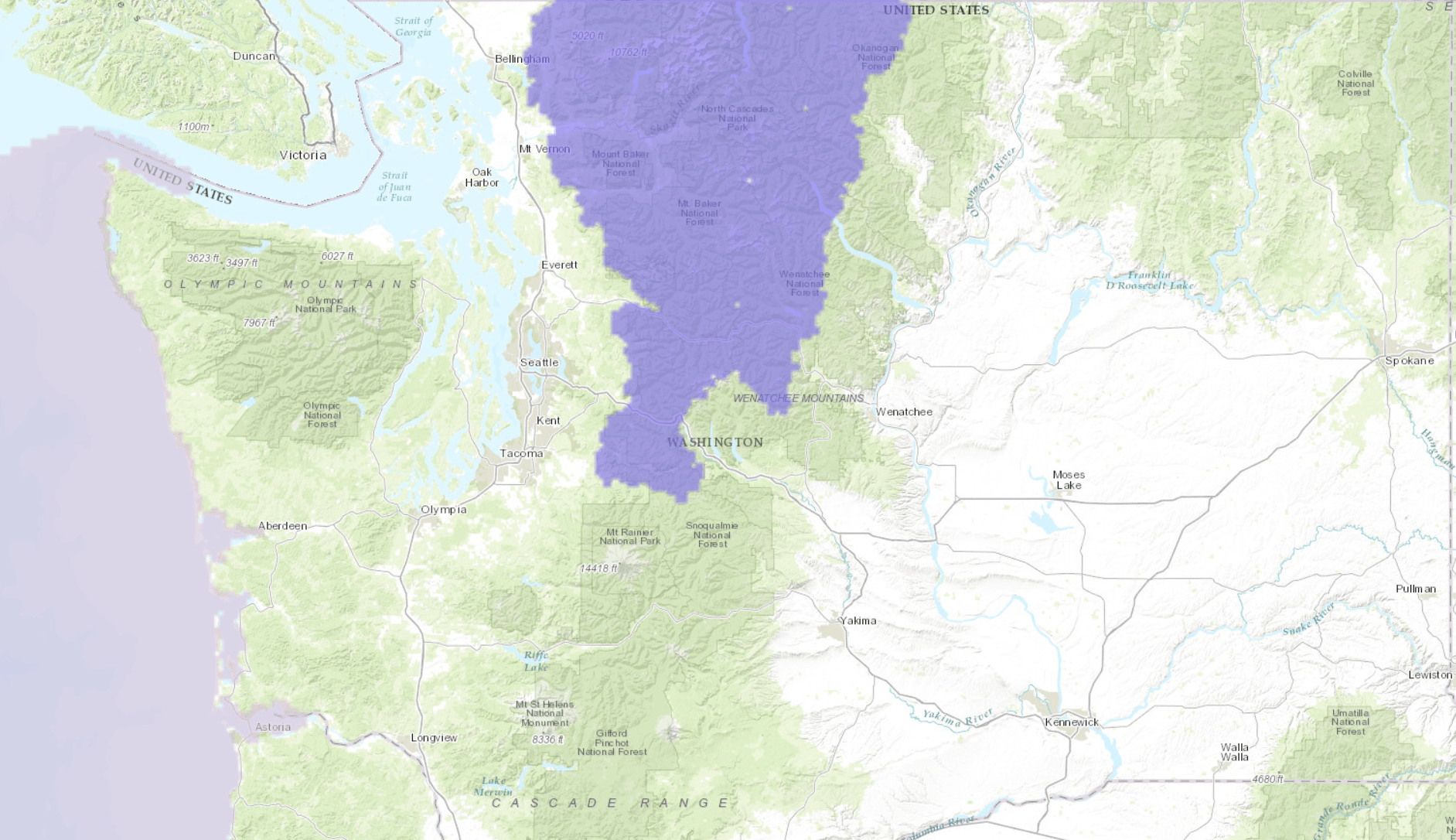 PURPLE= Winter Weather Advisory. Image: NOAA