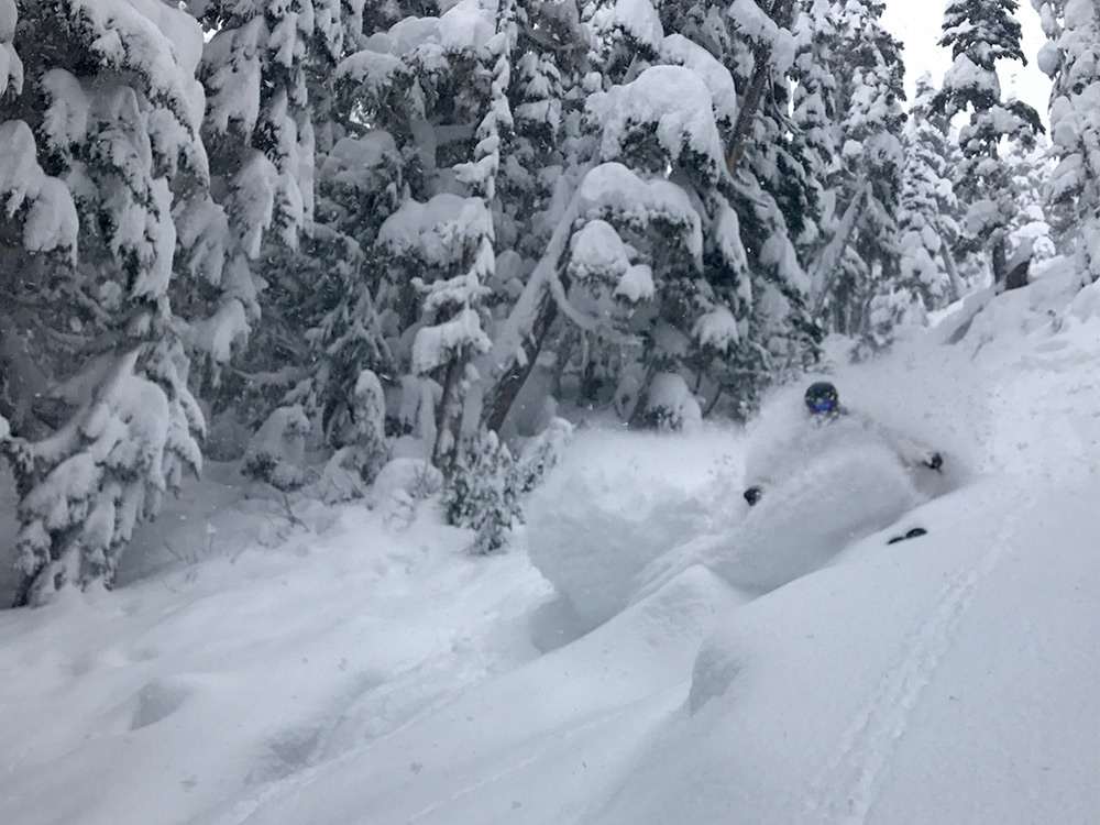 Faceshots are a given.. PC: Jamie Bond