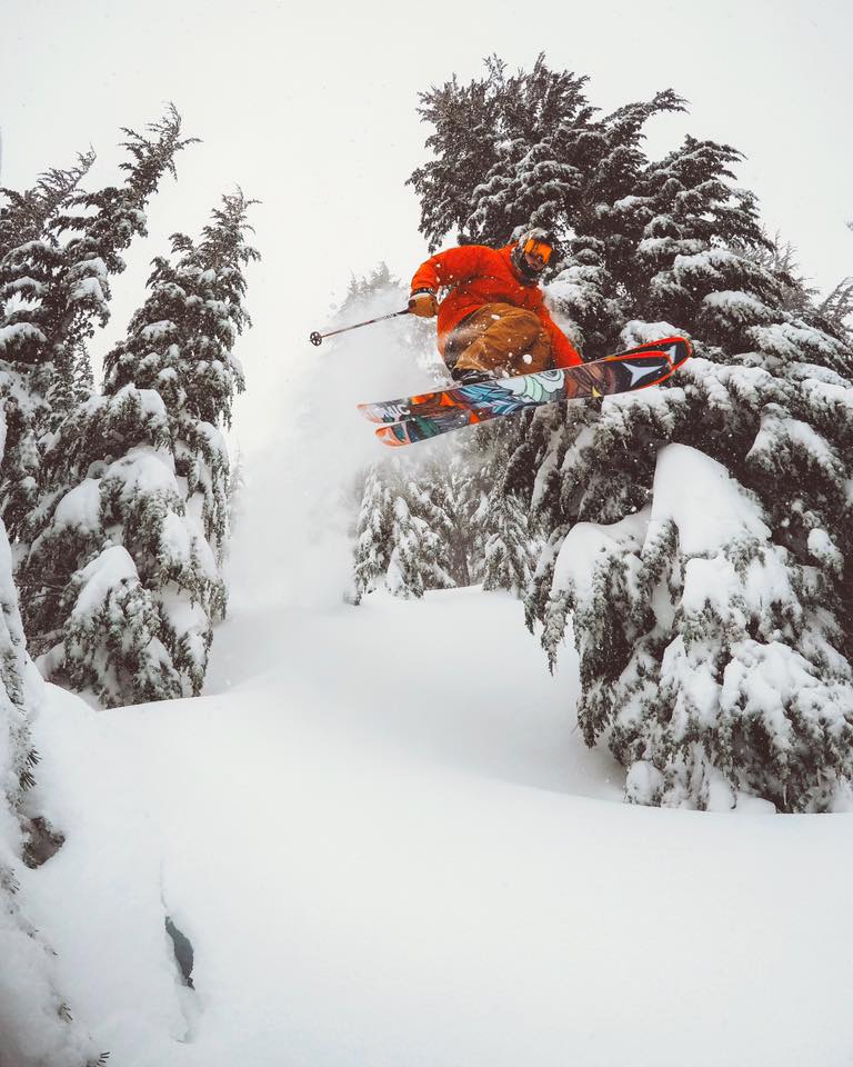 Chris Benchetler at Mammoth Yesterday. Image: Mammoth Mountain Facebook Page