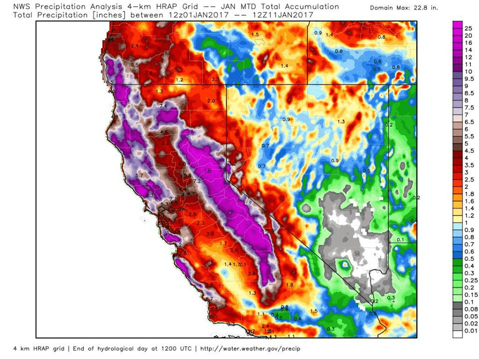 Wow, check out these totals.. Image: NOAA