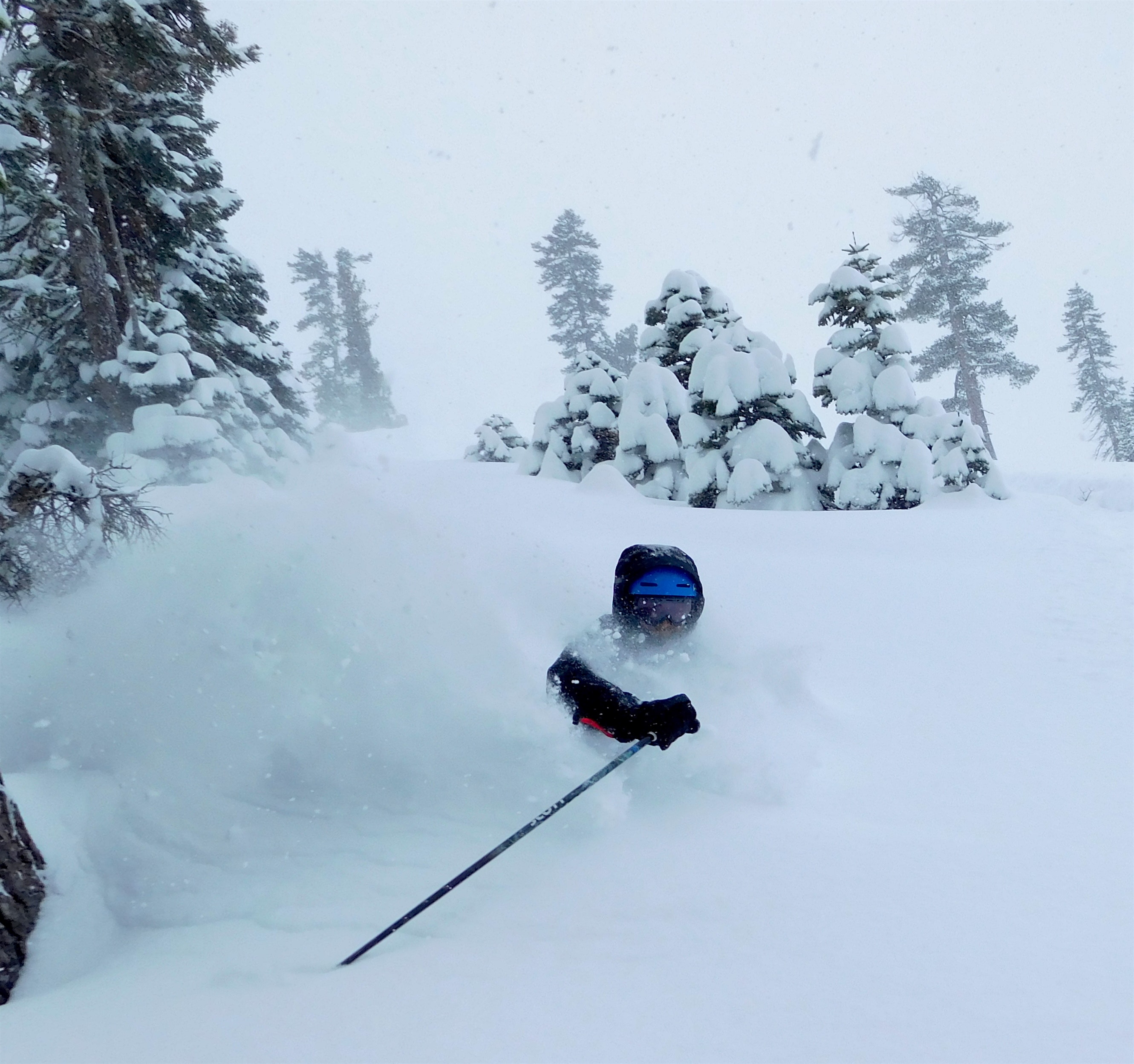 Ollie getting shacked today at Squaw Valley, CA. photo: miles clark/snowbrains