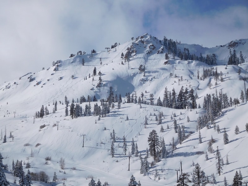 Unreal tracks from patrol down Broken Arrow today. photo: snowbrains