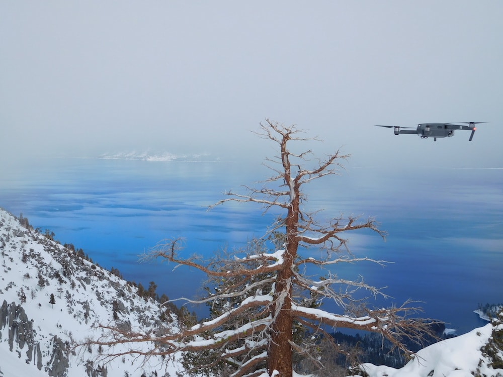 A little drone action today. photo: snowbrains