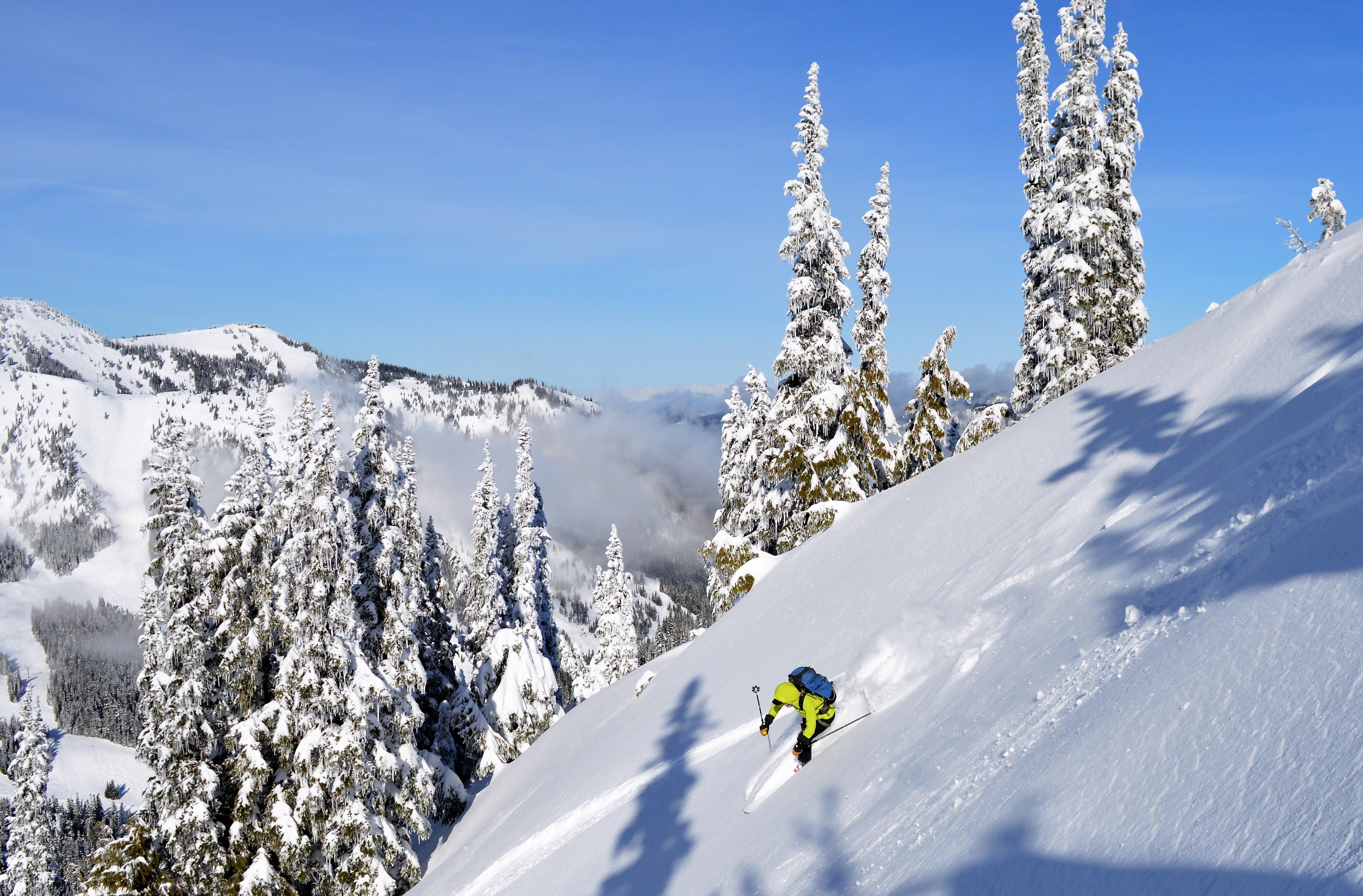 ski touring, backcountry, crystal mountain