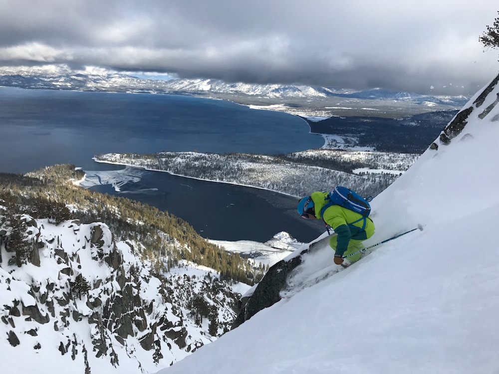 Jamie Blair enjoying the view today. photo: snowbrains
