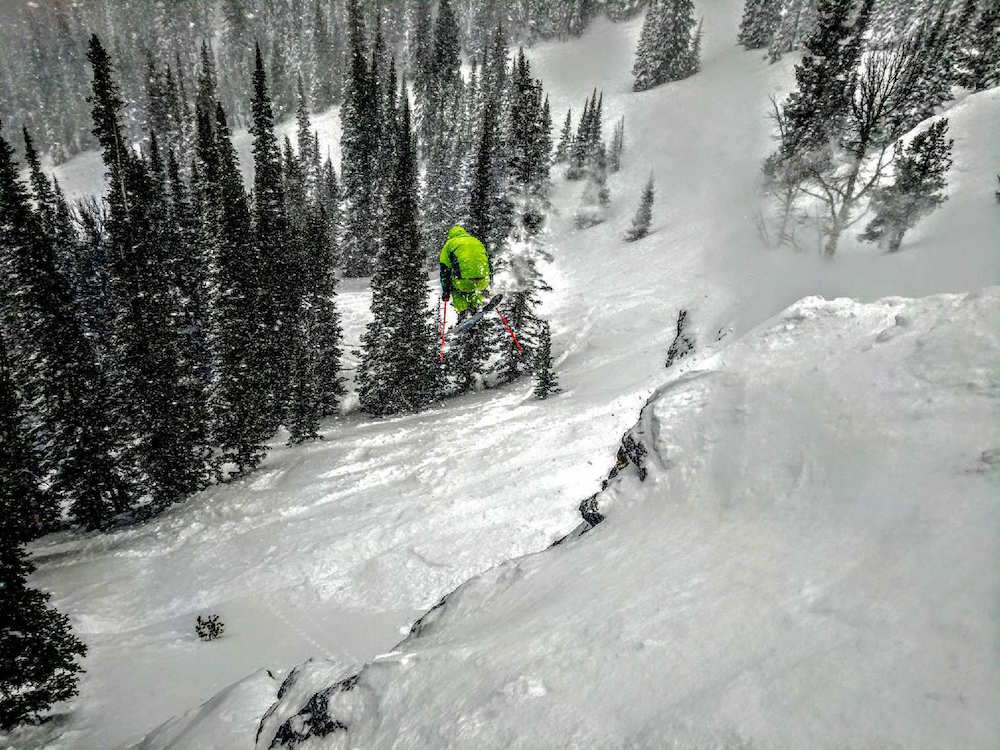 Jamie getting very sendy today. photo: snowbrains