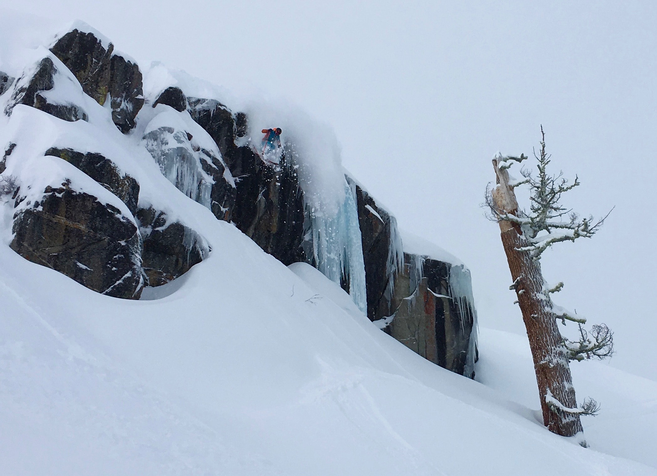 Miles dropping Ice Goddess today. photo: ben mathes