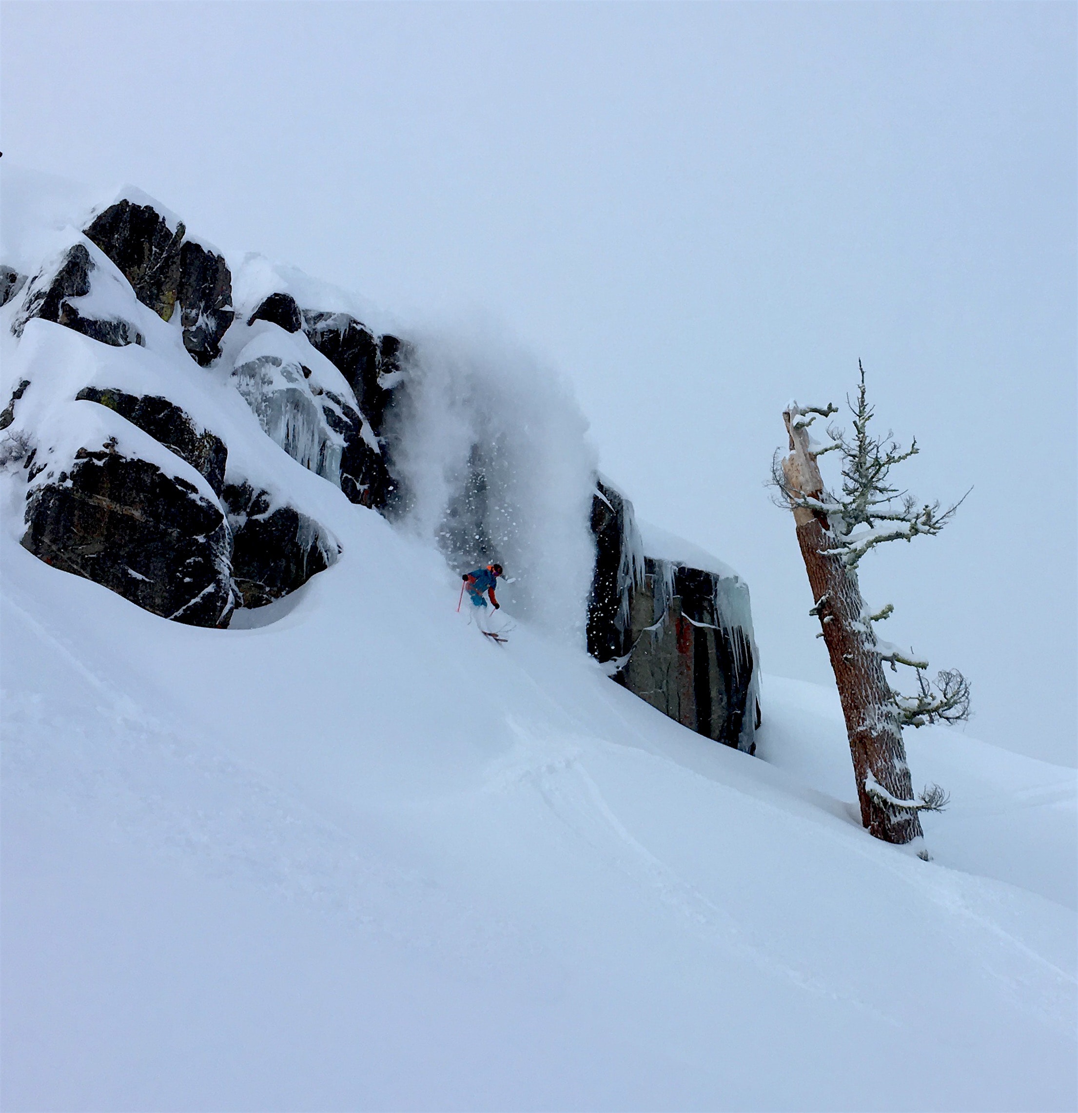 Miles landing Ice Goddess today. photo: ben mathes