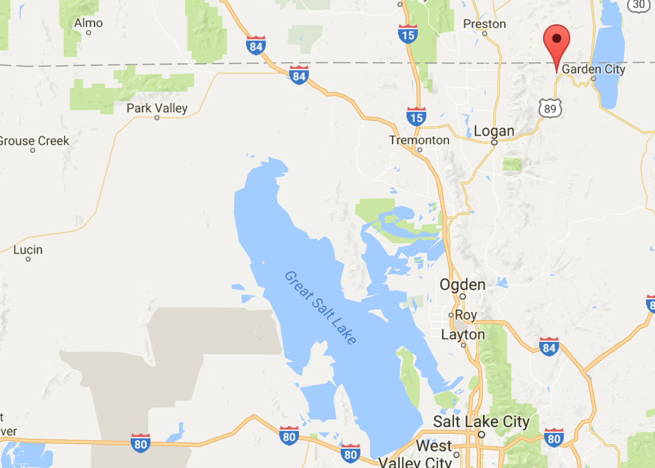The red pin marks where the men were rescued. Image: Google Maps