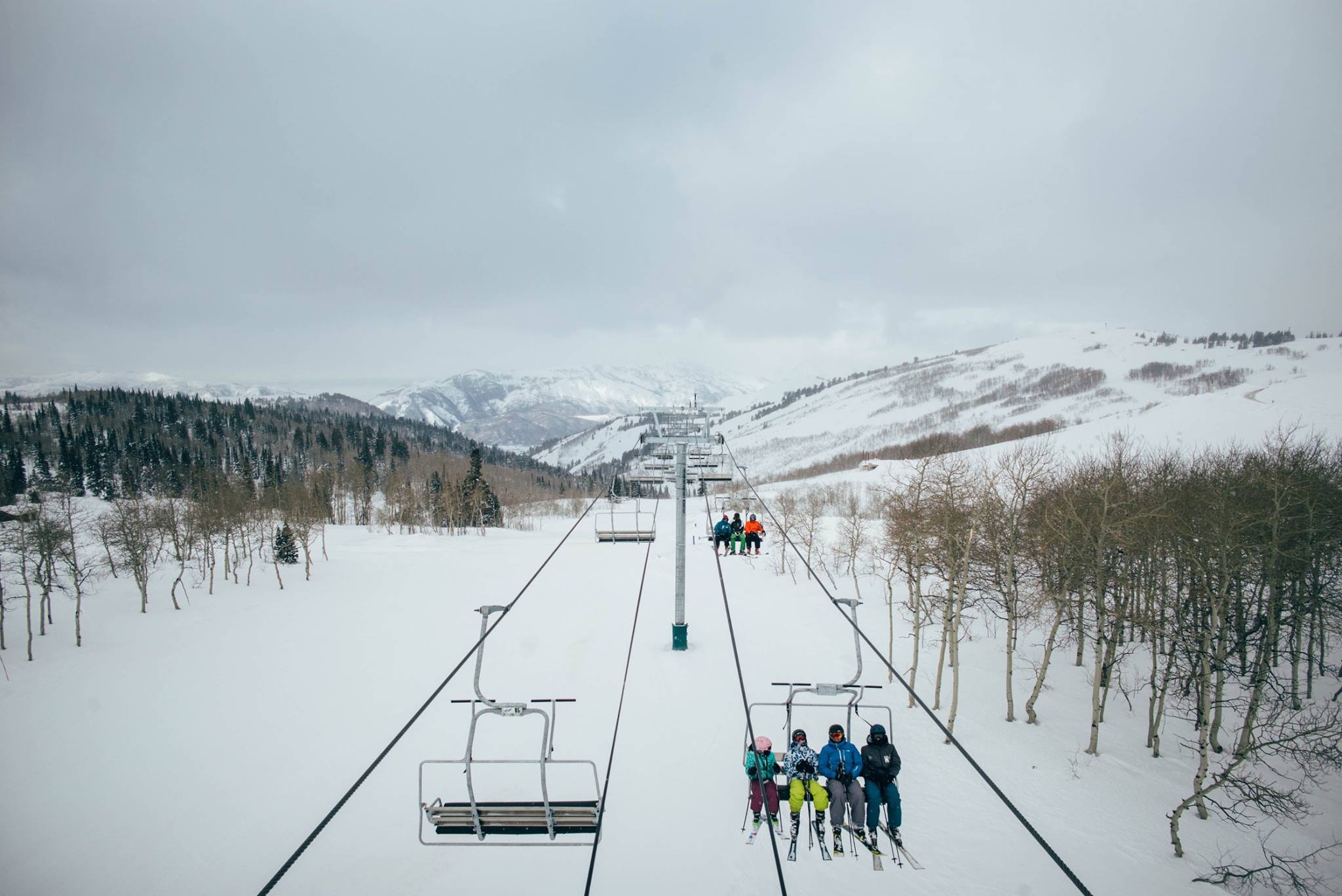10" of new snow in the past 48 hours at Powder Mountain. Image: Powder Mountain Facebook Page