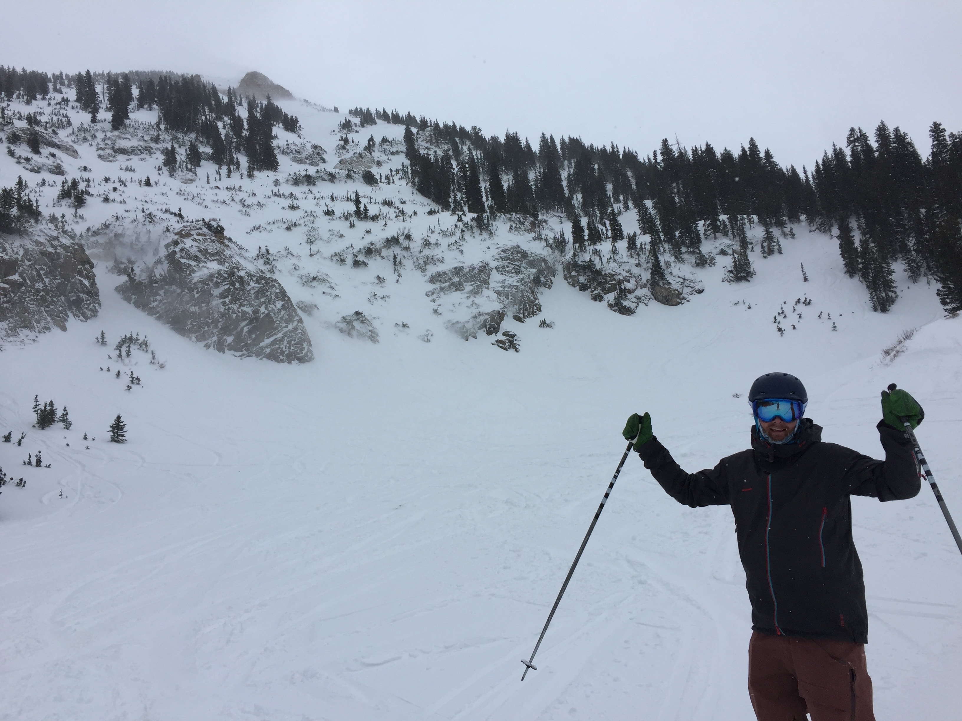 Jon Collet, all smiles after a long run down Baldy