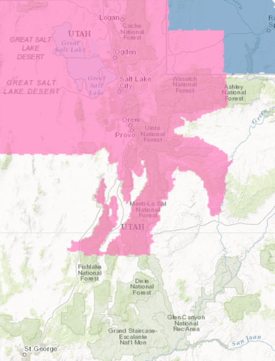 PINK= Winter Storm Warning. Image: NOAA Today