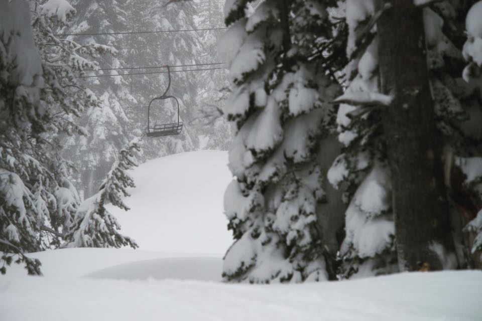 NUKING at Boreal Today. Image: @jake_tahoe 
