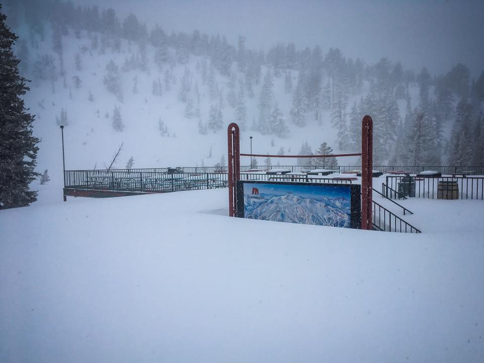 Mammoth Mountain during the last storm cycle. Image: Jayson Smith