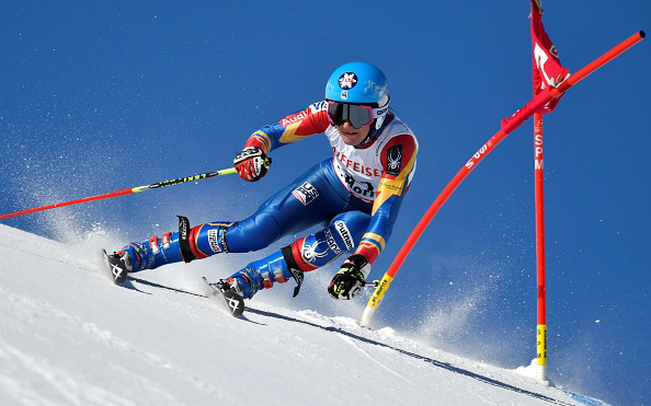 Megan McJames was 21st, a career-best World Championships result, in St. Moritz. (Getty Images/AFP-Fabrice Coffrini)