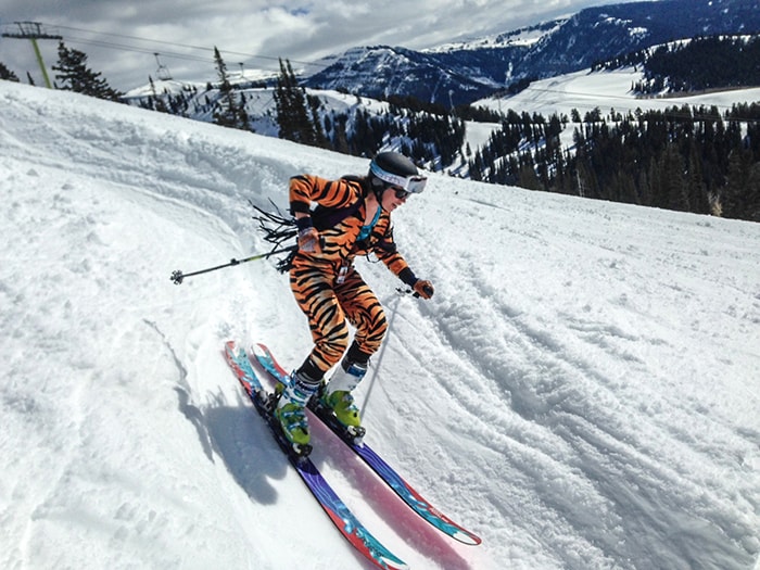 Grand Targhee spring skiiing gaper day