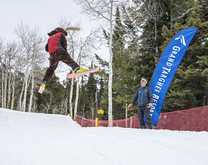 Grand Targhee spring skiiing gaper day