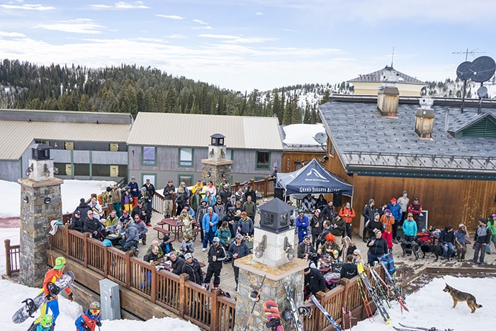 Grand Targhee spring skiiing gaper day