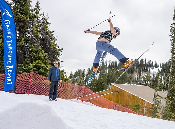 Grand Targhee spring skiiing gaper day